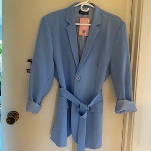 Selling this women’s over size baby blue blazer jacket